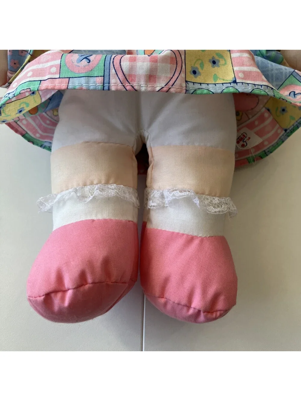 VTG Precious Mine Dolly Soft Rag Doll Yarn Hair 14